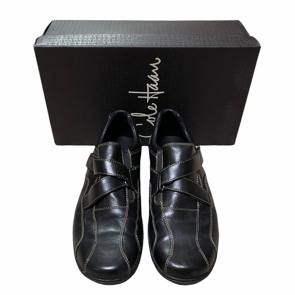 Cole Haan Black Leather Strap Sneaker Size 8.5